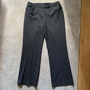 Jones New York Signature Stretch Gray Pinstripe Trousers Dress Pants Size 12